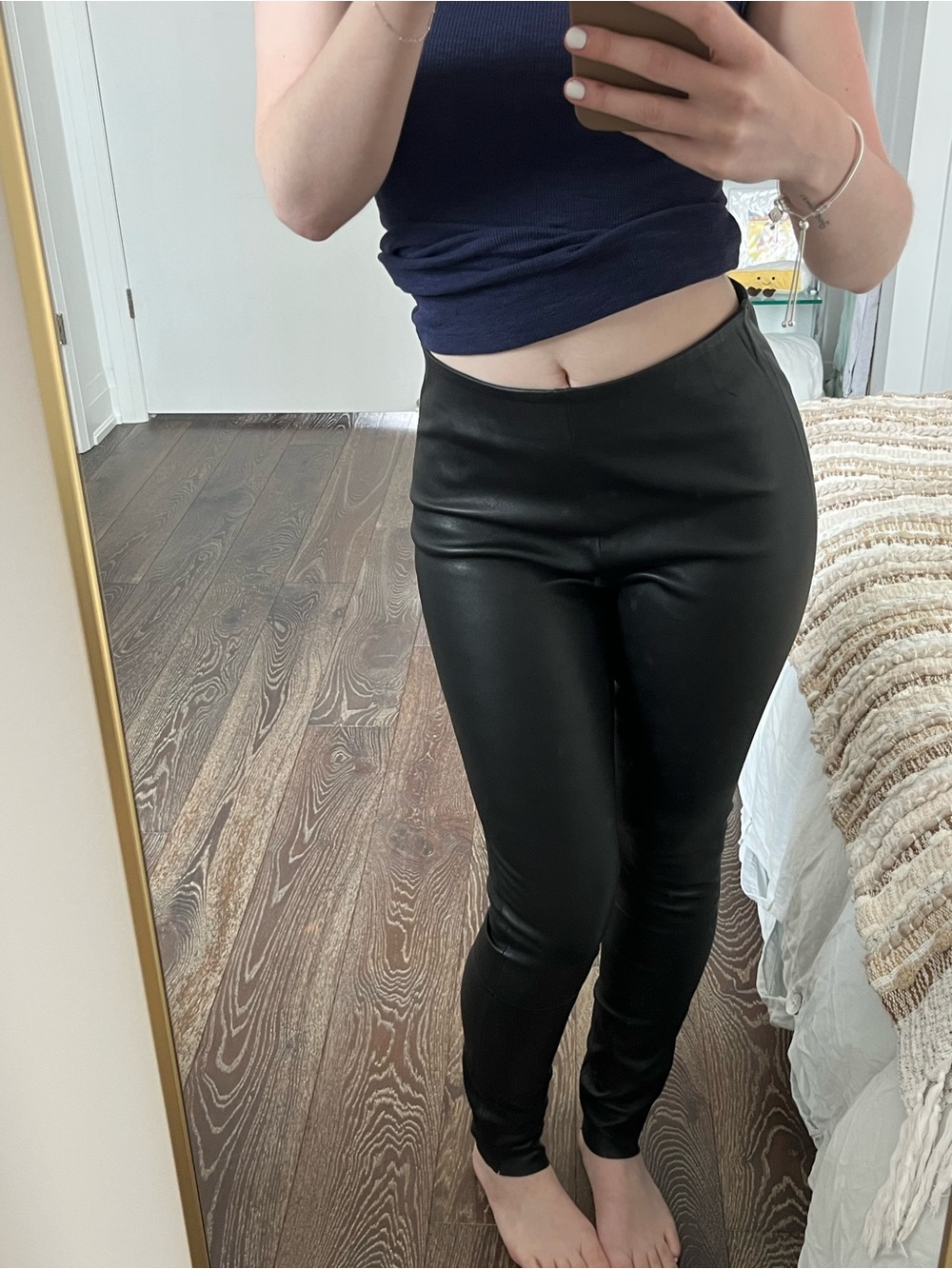 By Malene Birger Black Leather Pants/Leggings - Picture 2 of 4